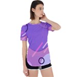 Hand Drawn Abstract Organic Shapes Background Perpetual Short Sleeve T-Shirt