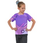 Hand Drawn Abstract Organic Shapes Background Kids  Mesh Piece T-Shirt
