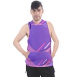 Hand Drawn Abstract Organic Shapes Background Men s Sleeveless Hoodie