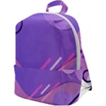 Hand Drawn Abstract Organic Shapes Background Zip Up Backpack