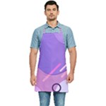 Hand Drawn Abstract Organic Shapes Background Kitchen Apron