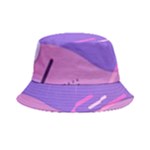 Hand Drawn Abstract Organic Shapes Background Bucket Hat