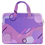 Hand Drawn Abstract Organic Shapes Background MacBook Pro 16  Double Pocket Laptop Bag 
