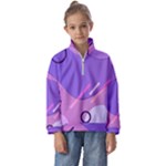 Hand Drawn Abstract Organic Shapes Background Kids  Half Zip Hoodie