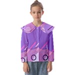 Hand Drawn Abstract Organic Shapes Background Kids  Peter Pan Collar Blouse