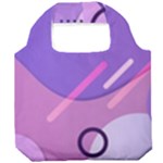 Hand Drawn Abstract Organic Shapes Background Foldable Grocery Recycle Bag