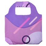 Hand Drawn Abstract Organic Shapes Background Premium Foldable Grocery Recycle Bag