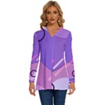 Hand Drawn Abstract Organic Shapes Background Long Sleeve Drawstring Hooded Top