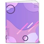 Hand Drawn Abstract Organic Shapes Background 8  x 10  Softcover Notebook