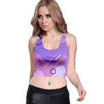 Colorful Labstract Wallpaper Theme Racer Back Crop Top