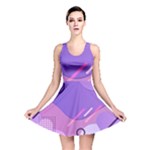 Colorful Labstract Wallpaper Theme Reversible Skater Dress