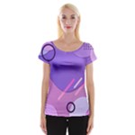 Colorful Labstract Wallpaper Theme Cap Sleeve Top
