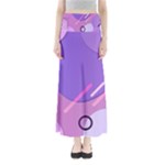 Colorful Labstract Wallpaper Theme Full Length Maxi Skirt