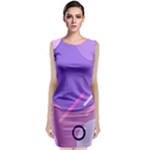 Colorful Labstract Wallpaper Theme Classic Sleeveless Midi Dress