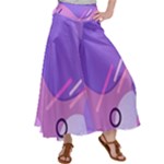 Colorful Labstract Wallpaper Theme Women s Satin Palazzo Pants