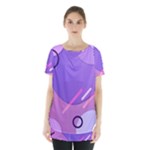 Colorful Labstract Wallpaper Theme Skirt Hem Sports Top