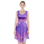 Colorful Labstract Wallpaper Theme Racerback Midi Dress