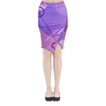 Colorful Labstract Wallpaper Theme Midi Wrap Pencil Skirt