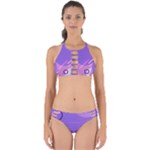 Colorful Labstract Wallpaper Theme Perfectly Cut Out Bikini Set