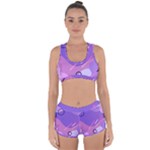 Colorful Labstract Wallpaper Theme Racerback Boyleg Bikini Set