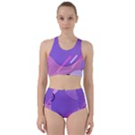 Colorful Labstract Wallpaper Theme Racer Back Bikini Set