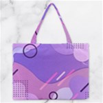 Colorful Labstract Wallpaper Theme Zipper Medium Tote Bag