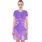 Colorful Labstract Wallpaper Theme Adorable in Chiffon Dress