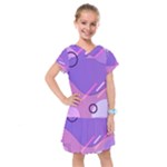 Colorful Labstract Wallpaper Theme Kids  Drop Waist Dress