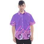 Colorful Labstract Wallpaper Theme Men s Short Sleeve Shirt