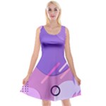 Colorful Labstract Wallpaper Theme Reversible Velvet Sleeveless Dress