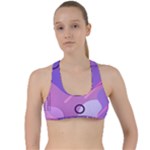 Colorful Labstract Wallpaper Theme Criss Cross Racerback Sports Bra