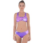 Colorful Labstract Wallpaper Theme Criss Cross Bikini Set
