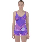 Colorful Labstract Wallpaper Theme Tie Front Two Piece Tankini