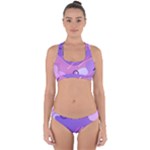 Colorful Labstract Wallpaper Theme Cross Back Hipster Bikini Set