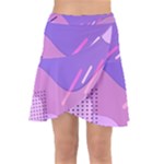 Colorful Labstract Wallpaper Theme Wrap Front Skirt