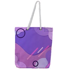 Full Print Rope Handle Tote (Large) 