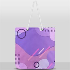 Full Print Rope Handle Tote (Large) 