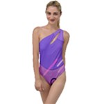 Colorful Labstract Wallpaper Theme To One Side Swimsuit