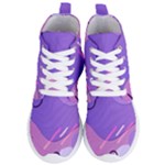 Colorful Labstract Wallpaper Theme Women s Lightweight High Top Sneakers