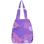 Colorful Labstract Wallpaper Theme Center Zip Backpack