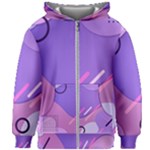 Colorful Labstract Wallpaper Theme Kids  Zipper Hoodie Without Drawstring