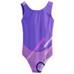 Colorful Labstract Wallpaper Theme Kids  Cut-Out Back One Piece Swimsuit