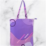 Colorful Labstract Wallpaper Theme Double Zip Up Tote Bag