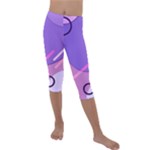 Colorful Labstract Wallpaper Theme Kids  Lightweight Velour Capri Leggings 