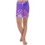 Colorful Labstract Wallpaper Theme Kids  Lightweight Velour Capri Yoga Leggings