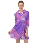 Colorful Labstract Wallpaper Theme Mini Skater Shirt Dress