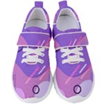 Colorful Labstract Wallpaper Theme Women s Velcro Strap Shoes