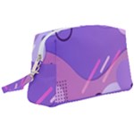 Colorful Labstract Wallpaper Theme Wristlet Pouch Bag (Large)