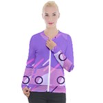 Colorful Labstract Wallpaper Theme Casual Zip Up Jacket