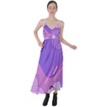 Colorful Labstract Wallpaper Theme Tie Back Maxi Dress